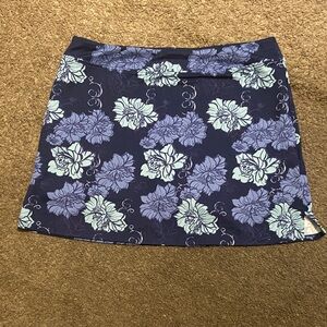 Floral Navy Blue Skort